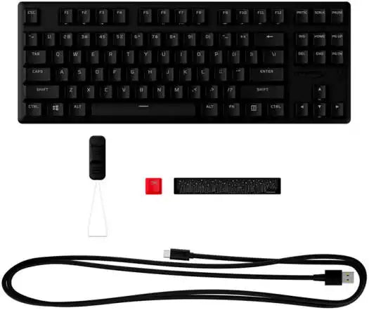 HyperX Alloy Origins Core PBT Mechanical Gaming Keyboard, Durable PBT Keycaps, 100% Anti - Ghosting, Radiant RGB Lighting, HyperX Red Switch, ENG - ARB Layout, USB 2.0, Black | 639N7AA#A2N - Vektra Computers LLC HyperX Alloy Origins Core PBT Mechanical Gaming Keyboard, Durable PBT Keycaps, 100% Anti - Ghosting, Radiant RGB Lighting, HyperX Red Switch, ENG - ARB Layout, USB 2.0, Black | 639N7AA#A2N - Vektra Computers LLC